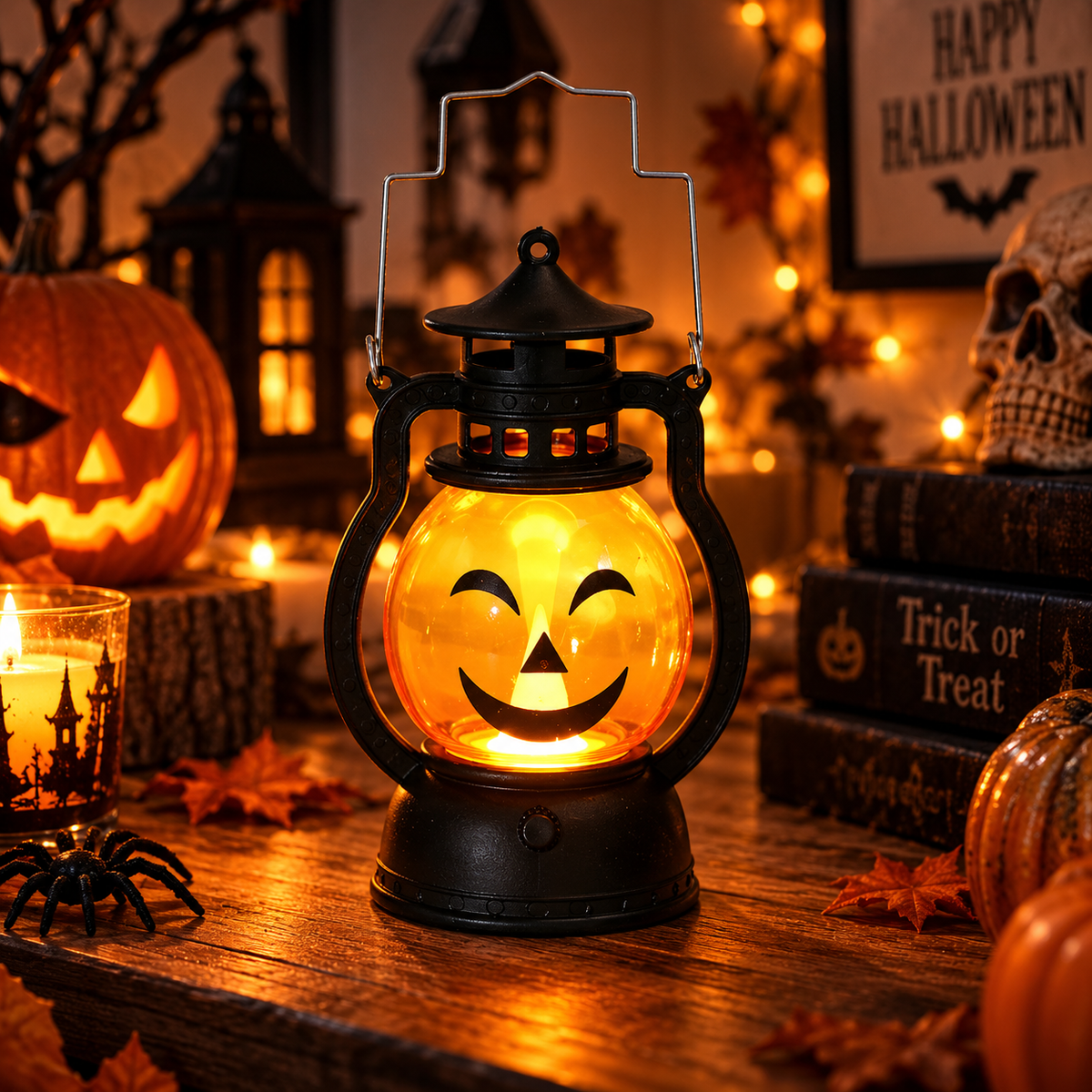 Lanterne Citrouille LED